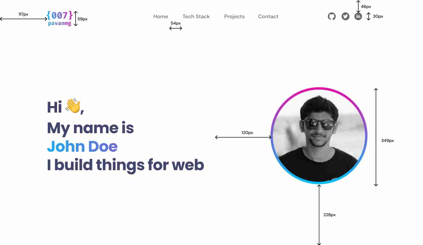 Portfolio Main section